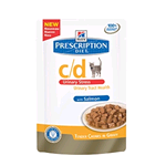 HILL'S CAT PRESCRIPTION DIET C/D URINARY STRESS SALMONE  BUSTA GR 85