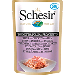 SCHESIR BUSTA CAT SOFT TONNO POLLO PROSCIUTTO GR 85