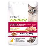 TRAINER NATURAL CAT BUSTA STERILIZZATO TACCHINO GR 85