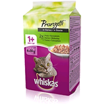 WHISKAS PRANZETTI SALSA 1+ POLLO-MANZO-TONNO 6X50 GR (4+2)