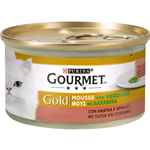 GOURMET GOLD MOUSSE ANATRA SPINACI GR 85