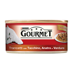 GOURMET RED TRANCETTI JELE'E TACCHINO ANATRA VERDURE GR 195