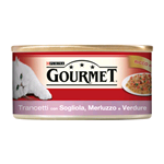 GOURMET RED TRANCETTI JELE'E SOGLIOLA MERLUZZO VERDURE GR 195