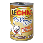 LECHAT CAT PATE' PROSCIUTTO E LEPRE LATTINA GR 400