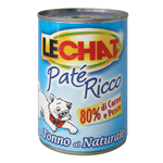 LECHAT CAT PATE' TONNO NATURALE LATTINA GR 400