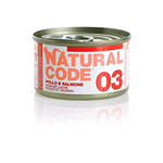 NATURAL CODE 03 POLLO E SALMONE GR 85