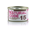 NATURAL CODE 15 POLLO VERDUREFEGATO RISO GR 85