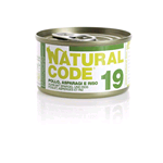 NATURAL CODE 19 POLLO ASPARAGI E RISO GR 85