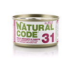 NATURAL CODE 31 POLLO AMARANTO E CAROTE IN JELLY 85 GR