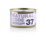 NATURAL CODE 37 TONNO POLLO CALAMARI IN JELLY 85 GR