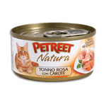 PETREET A05 MULTIPACK NATURA TONNO ROSA CAROTE GR 70 PZ 6