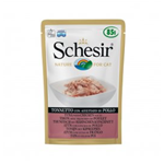 SCHESIR BUSTA CAT SOFT TONNO CON AFFETTATO DI POLLO GR 85