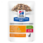 HILL'S CAT DIET C/D URINARY STRESS POLLO BUSTA GR 85