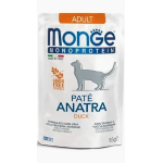 MONGE CAT BUSTA MONOPROTEICO ADULT ANATRA GR 85